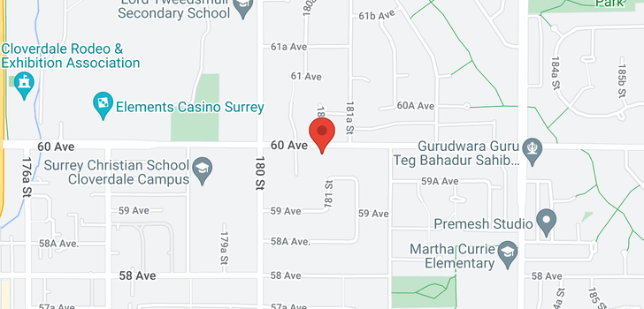map of 18098 60 AVENUE